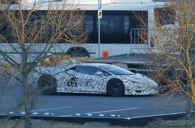 ランボルギーニ アヴェンタドール 後継モデル(スクープ写真)