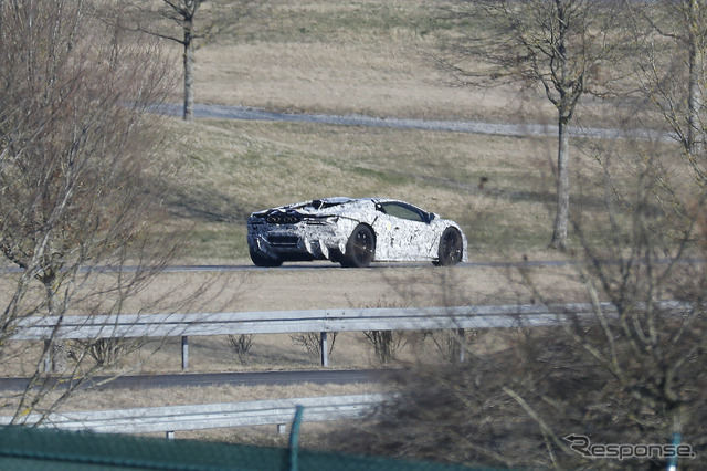 ランボルギーニ アヴェンタドール 後継モデル(スクープ写真)