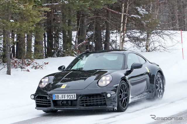 ポルシェ 911ハイブリッド プロトタイプ(スクープ写真)