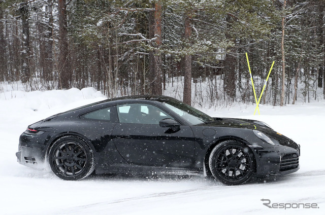 ポルシェ 911ハイブリッド プロトタイプ(スクープ写真)