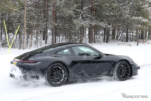 ポルシェ 911ハイブリッド プロトタイプ(スクープ写真)
