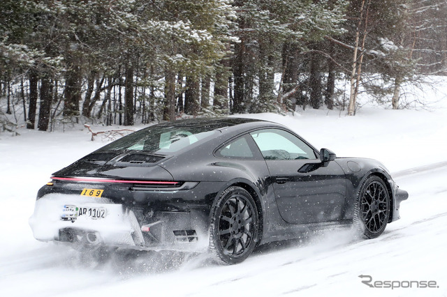 ポルシェ 911ハイブリッド プロトタイプ(スクープ写真)