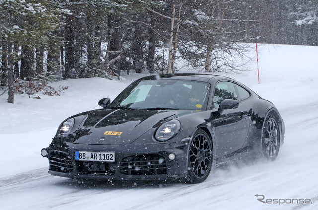 ポルシェ 911ハイブリッド プロトタイプ(スクープ写真)