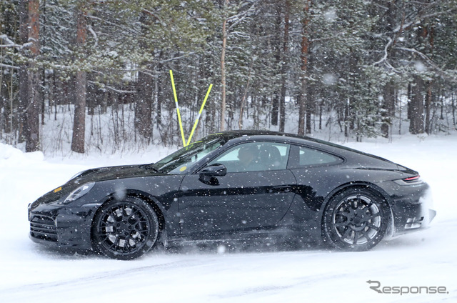 ポルシェ 911ハイブリッド プロトタイプ(スクープ写真)