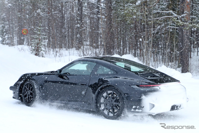 ポルシェ 911ハイブリッド プロトタイプ(スクープ写真)