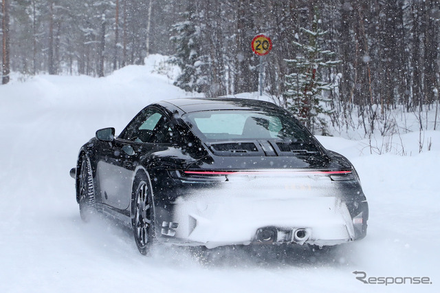 ポルシェ 911ハイブリッド プロトタイプ(スクープ写真)