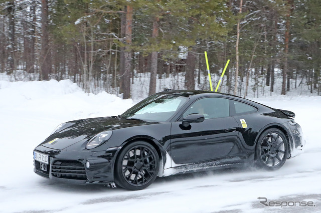 ポルシェ 911ハイブリッド プロトタイプ(スクープ写真)