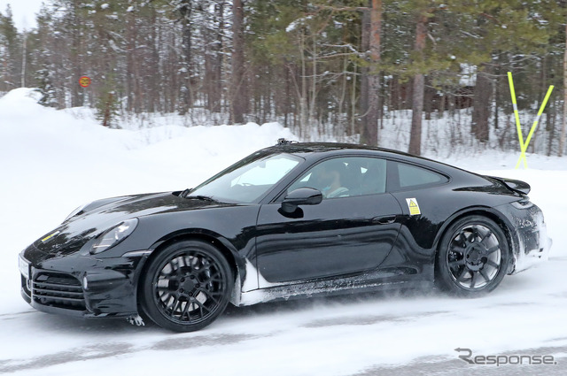 ポルシェ 911ハイブリッド プロトタイプ(スクープ写真)