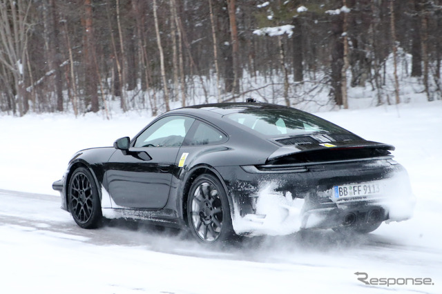 ポルシェ 911ハイブリッド プロトタイプ(スクープ写真)
