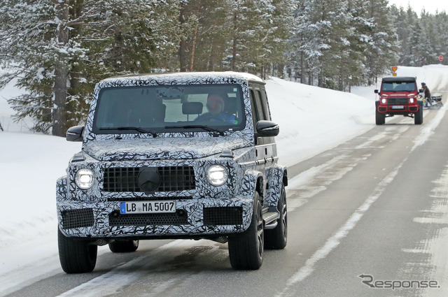 メルセデス AMG G63 改良新型プロトタイプ(スクープ写真)