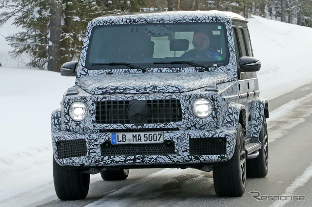 メルセデス AMG G63 改良新型プロトタイプ(スクープ写真)