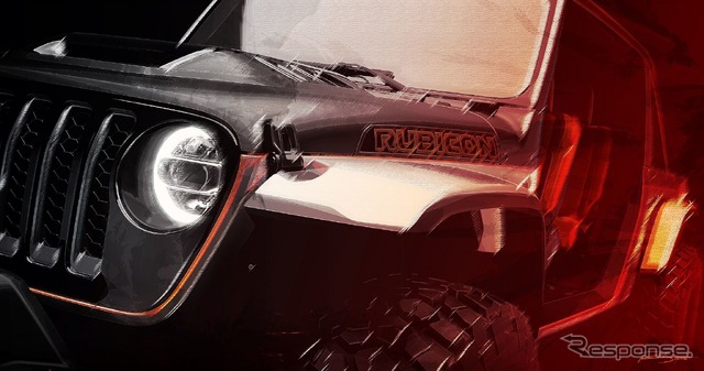 ジープのコンセプトカーのティザースケッチ