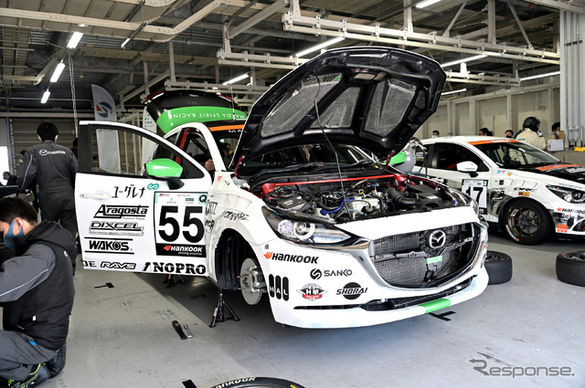 55号車 MAZDA SPIRIT RACING MAZDA2 Bio concept