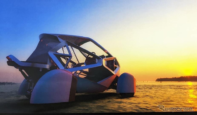 富山大学芸術文化学部の4人の学生が、卒業制作で作ったEVコンセプトカー『EVE』