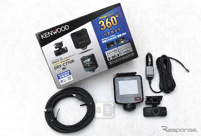 フロントのみのドラレコから360度+リアのケンウッド「DRV-C770R」へ換装してみた