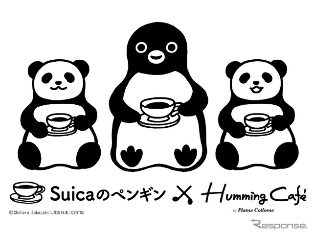 Suicaのペンギン×ハミングカフェbyプレミィ・コロミィ (c) Chiharu Sakazaki/JR東日本/DENTSU Suica by JR東日本