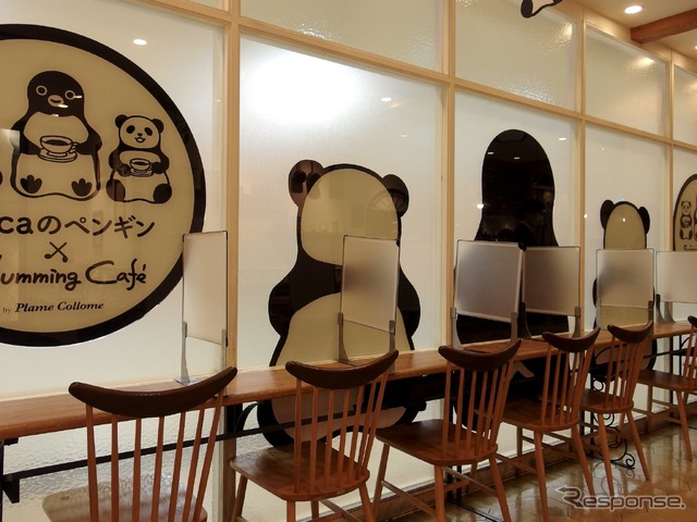 Suicaのペンギン×ハミングカフェbyプレミィ・コロミィ:店内 (c) Chiharu Sakazaki/JR東日本/DENTSU Suica by JR東日本