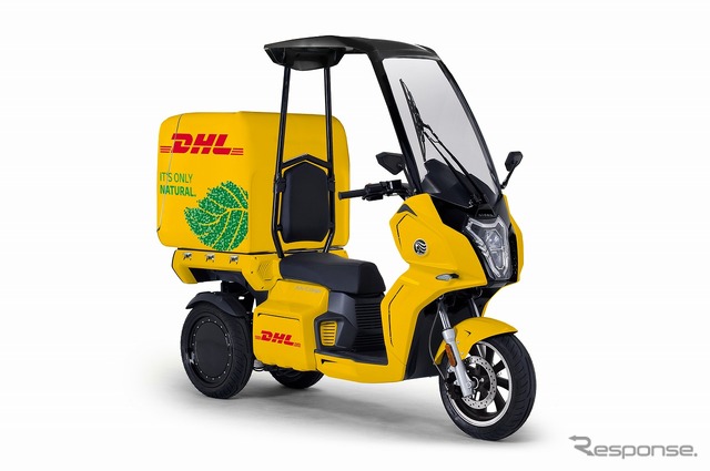 プジョーモトシクル:DHLジャパン 集配用車両(東京モーターサイクルショー2022出展予定)