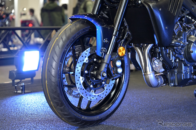 ワイズギアのMT-09用外装キット「CyberRally(サイバーラリー)」装着車(東京モーターサイクルショー2022)