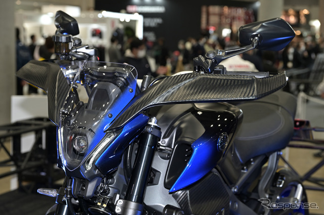 ワイズギアのMT-09用外装キット「CyberRally(サイバーラリー)」装着車(東京モーターサイクルショー2022)