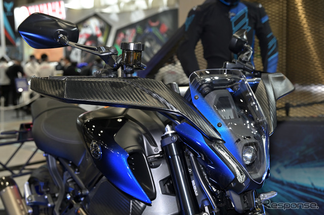 ワイズギアのMT-09用外装キット「CyberRally(サイバーラリー)」装着車(東京モーターサイクルショー2022)