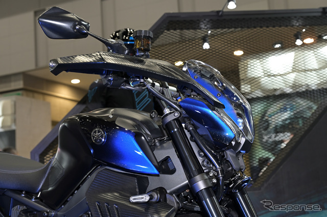 ワイズギアのMT-09用外装キット「CyberRally(サイバーラリー)」装着車(東京モーターサイクルショー2022)