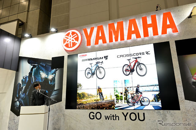 ヤマハ発動機販売 石井謙司 代表取締役社長によるプレゼンテーション(東京モーターサイクルショー2022)