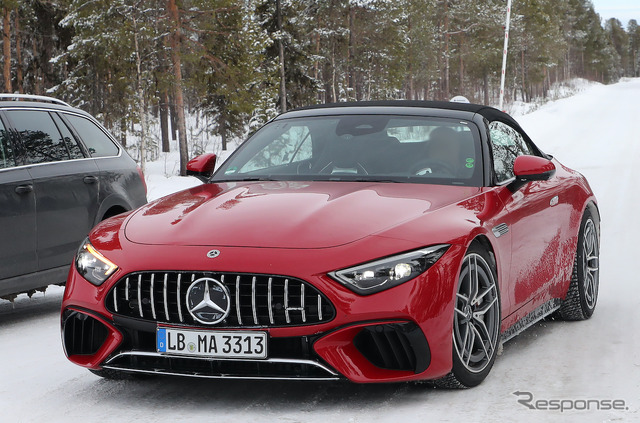 メルセデスAMG SL63S E-Performance プロトタイプ(スクープ写真)