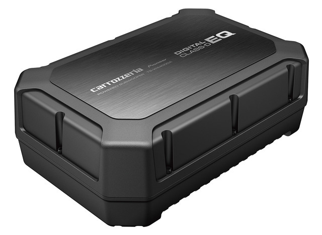 パワードサブウーファーの一例(カロッツェリア・TS-WX400DA)。