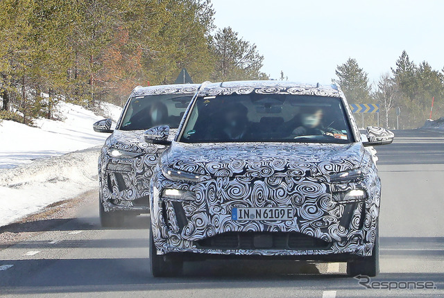 アウディ RS Q6 e-tron プロトタイプ(スクープ写真)