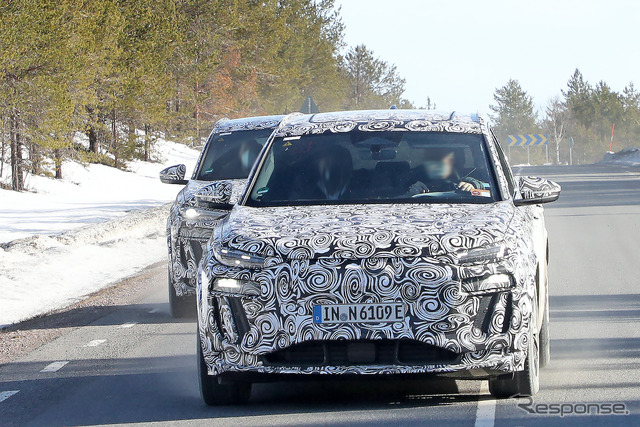 アウディ RS Q6 e-tron プロトタイプ(スクープ写真)