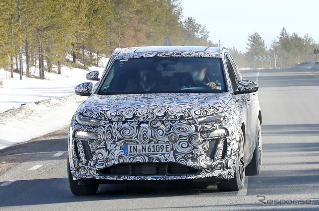 アウディ RS Q6 e-tron プロトタイプ(スクープ写真)