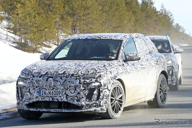 アウディ RS Q6 e-tron プロトタイプ(スクープ写真)