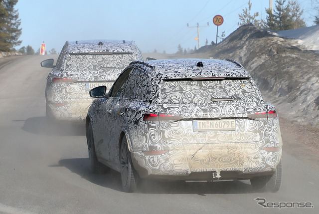 アウディ RS Q6 e-tron プロトタイプ(スクープ写真)