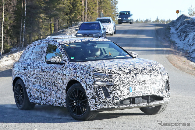 アウディ RS Q6 e-tron プロトタイプ(スクープ写真)