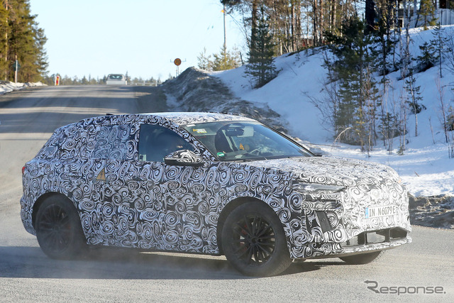 アウディ RS Q6 e-tron プロトタイプ(スクープ写真)