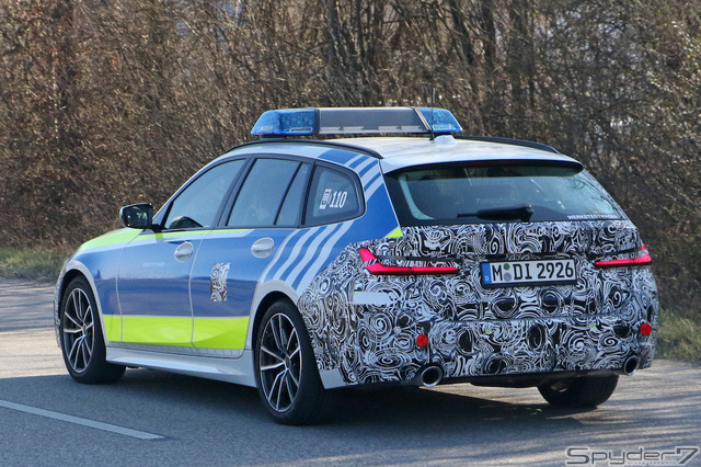 BMW 3シリーズ 改良新型 ポリスカー プロトタイプ スクープ写真