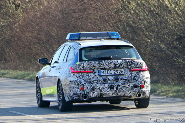 BMW 3シリーズ 改良新型 ポリスカー プロトタイプ スクープ写真