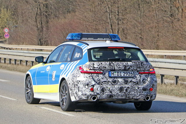 BMW 3シリーズ 改良新型 ポリスカー プロトタイプ スクープ写真