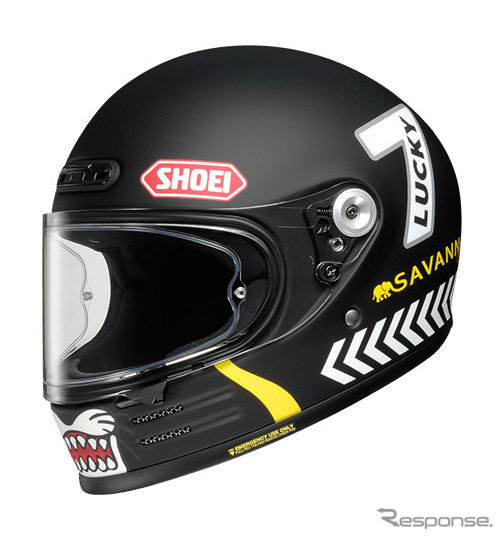 SHOEI Glamster CHEETAH CUSTOM CYCLES(ブラック/イエロー)