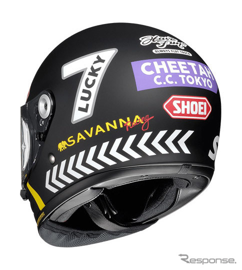 SHOEI Glamster CHEETAH CUSTOM CYCLES(ブラック/イエロー)