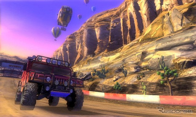 アーケード『HUMMER』…おなじみハマーのオフロードレースゲーム