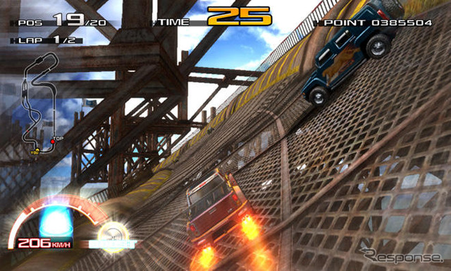アーケード『HUMMER』…おなじみハマーのオフロードレースゲーム