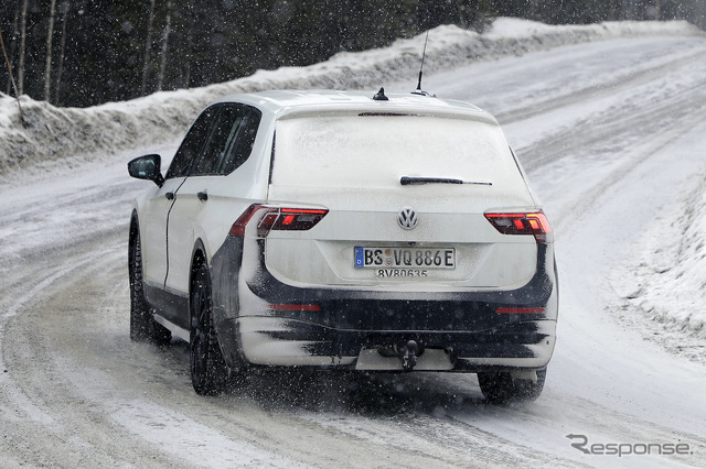 VW ティグアン 次期型 EVモデル（スクープ写真）