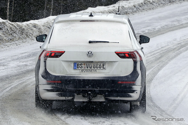 VW ティグアン 次期型 EVモデル（スクープ写真）