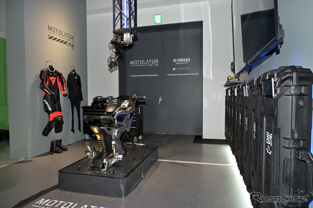SFプロトタイピング展に展示されたヤマハ発動機のシミュレーター『MOTOLATOR』