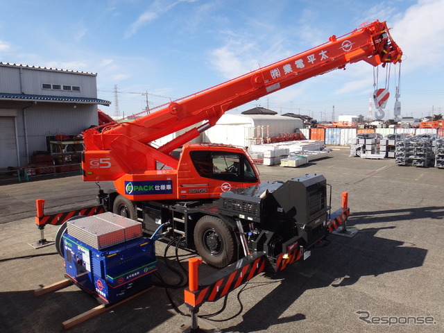外付け電動油圧ポンプ、タダノE-Pack