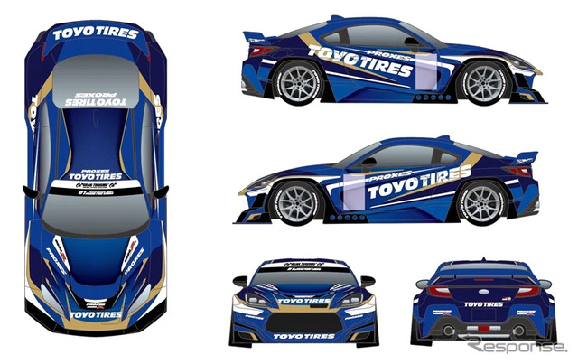 2022年 川畑真人選手・藤野秀之選手参戦車両「TOYOTA GR86」イメージ