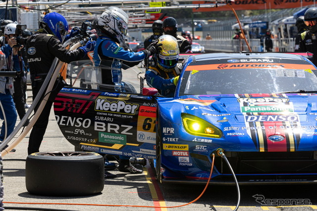 ポールポジションを獲得するも、惜しくも決勝レースは9位となった#61 SUBARU BRZ R&D SPORT(井口卓人/山内英輝)