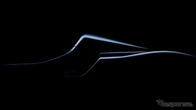 フェラーリの新型車のティザーイメージ